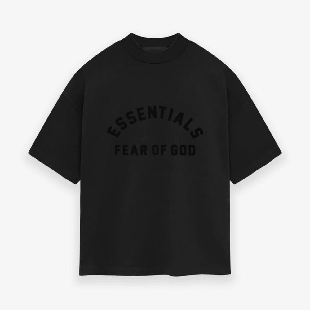 Fear of God Essentials Jet Black Heavy T-Shirt